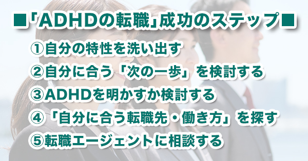 Adhdの転職を成功させる5ステップ 向いてる転職先 転職エージェントも紹介 キズキビジネスカレッジ