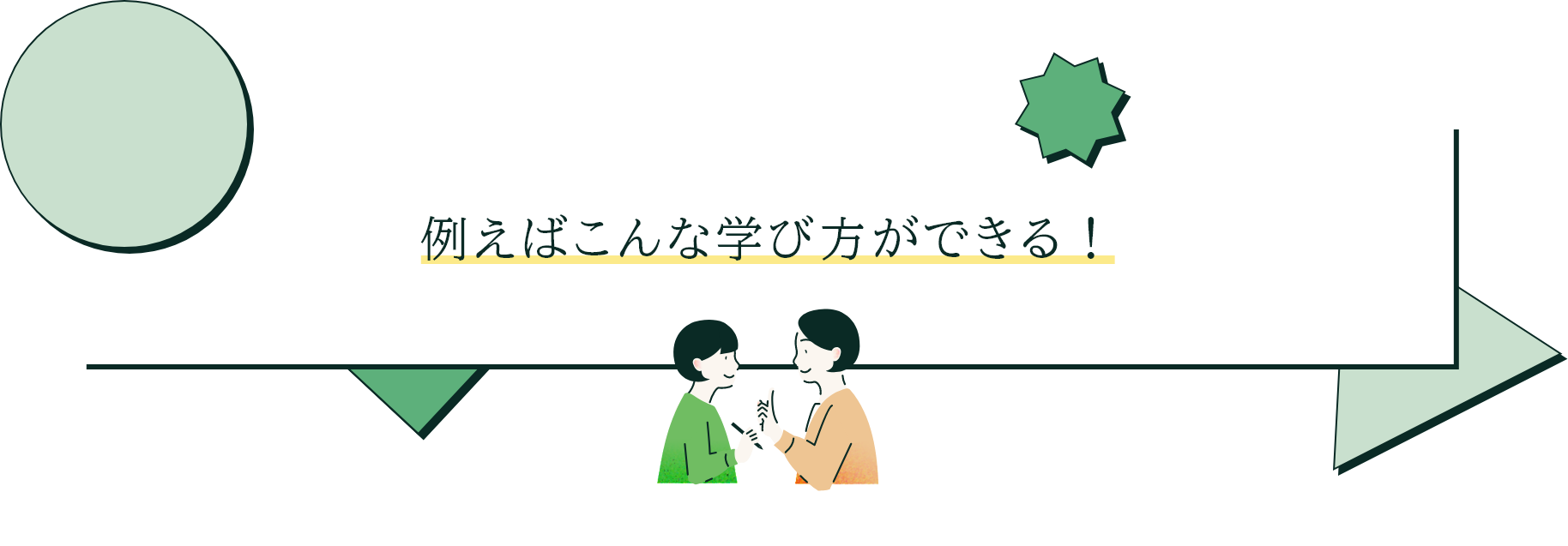 例えばこんな学び方ができる！