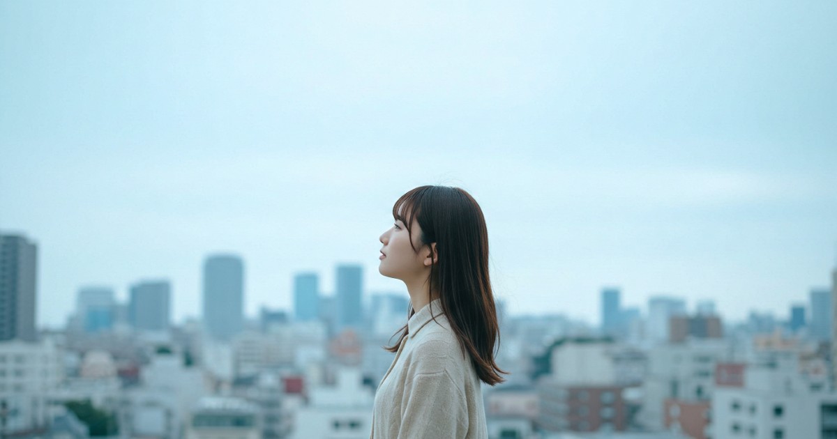 思いにふける少女